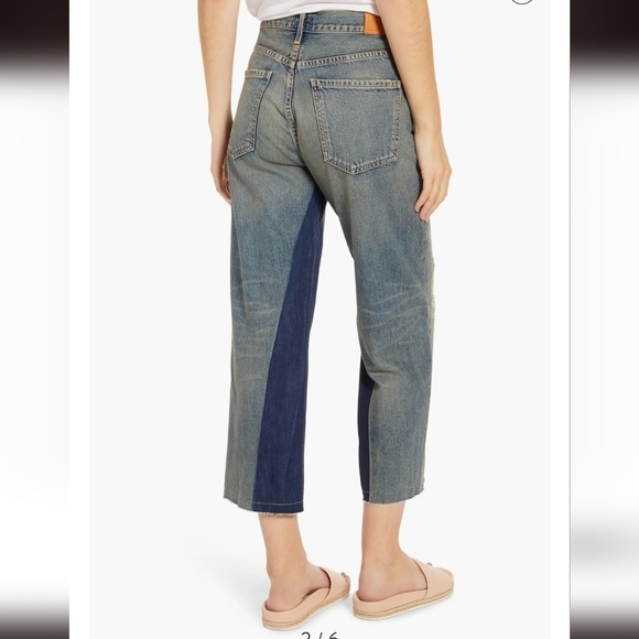 Citizens of Humanity 27 Cora Crop Wide Leg Relaxed Shadow Inseam Livingston Jean - Picture 7 of 16